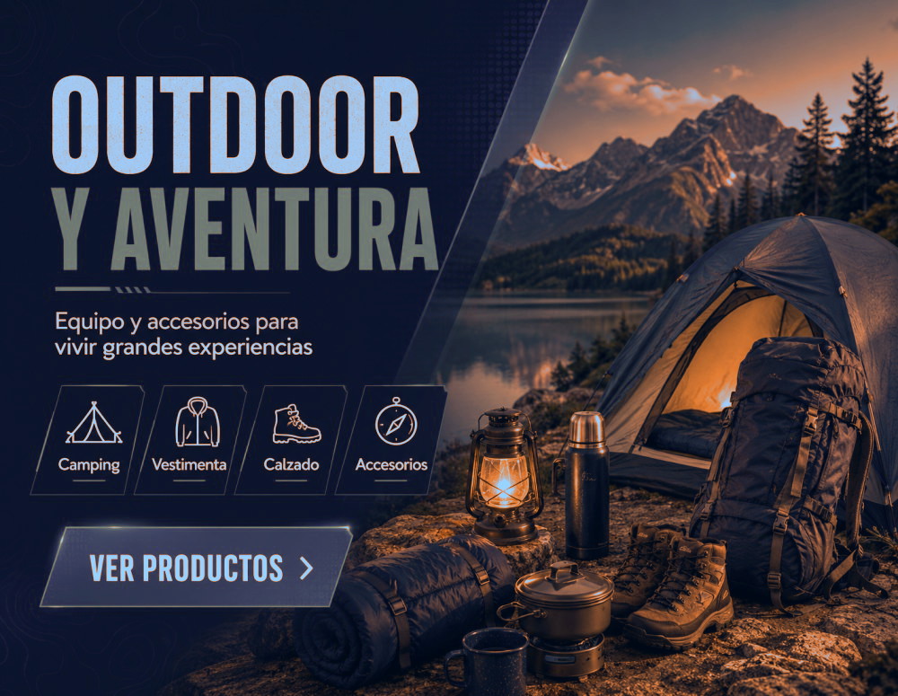 Outdoor y aventura — equipo para grandes experiencias