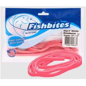 FISHBITES Carnada BAG O´WORMS Bloodworm 3 Tiras