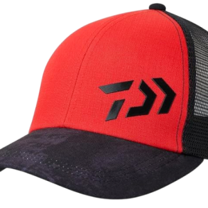 DAIWA Gorra de media malla con logotipo 3D,