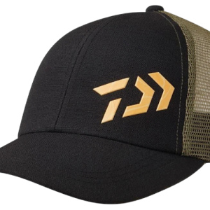 DAIWA Gorra de media malla con logotipo 3D,